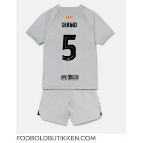 Barcelona Sergio Busquets #5 Tredjetrøje Børn 2022-23 Kortærmet (+ Korte bukser)